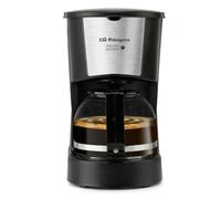 Orbegozo Cafetera de goteo CG 4206, 6 tazas, 600 W, jarra de cristal 0,6 L, negra
