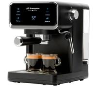 Orbegozo Cafetera Expresso EX 5300, 20 Bares, Thermoblock, Panel Táctil, 950W, Depósito 1L, Vaporizador Orientable, para Café Molido y Monodosis ESE, Bandeja Calientatazas, Doble Salida, Inox