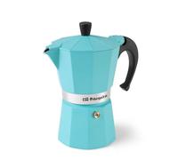 Orbegozo Cafetera Italiana KFV 645 A 6 Tazas Mango Ergonómico Válvula de Seguridad Apta para Cocinas de Gas Eléctricas y Vitrocerámica Fácil Limpieza