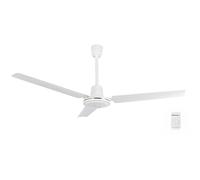 Orbegozo CF 85120 Ventilador de techo con 5 velocidades, Interruptor de pared, 3 palas, 120 cm diámetro, 70 W, Blanco