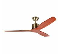 Orbegozo CF 98132 Ventilador de techo con aspas de madera natural, mando a distancia, 132 cm de diámetro, 3 velocidades de ventilación, temporizador, 70 W