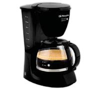 Orbegozo Cafetera de goteo CG 4060 N, 12 tazas, sistema antigoteo, jarra de cristal, negra