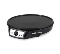 Orbegozo CM 2360 - Crepera Eléctrica, superficie antiadherente de 30 CM,1000 W, facil de limpiar,temperatura Regulable, guarda cables, borde elevado para evitar que gote la masa