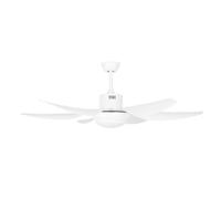 Orbegozo CP 100138 Ventilador de techo, 6 aspas ABS, mando a distancia, luz LED 3 tonos, 5 velocidades, temporizador, 50 W