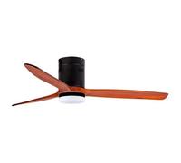 Orbegozo CP 113132 Ventilador de Techo 132cm con Luz LED y Mando 40W Madera/Negro