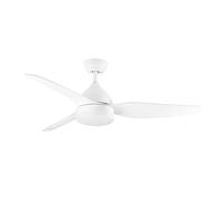 Orbegozo CP 131132 Ventilador de techo 132 cm motor DC 40W 6 velocidades 3 aspas silencioso mando a distancia reversible verano/invierno LED 24W 1200 lm 3000-6500K temporizador 1-8h 2 tijas