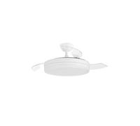 Orbegozo CP 138105 Ventilador techo 105cm 35W DC 6 velocidades aspas retráctiles 3 silencioso mando distancia LED 36W 3600lm 3 tonos 2700-4500-6500K reversible verano/inv timer 1-2-4h brisa