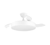 Orbegozo CP 140105 Ventilador de techo 105 cm 35W motor DC 6 velocidades 3 aspas retráctiles silencioso mando a distancia LED 36W 3600 lm 2700-4500-6500K reversible verano/invierno temporizador 1-2-4h