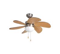 Ventilador de Techo Orbegozo CP 15075 N, Plata-Madera, 50 W
