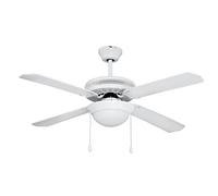 Orbegozo CP 25132 B - Ventilador de techo con luz, 4 palas, diámetro 132 cm, 3 velocidades, 60 W, negro