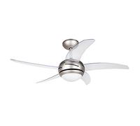 Ventilador de techo - Orbegozo CP 54132, 55W, 112 cm, 230 V-50Hz, Mando a distancia, Transparente