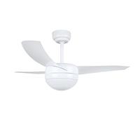 Orbegozo CP 88105 - Ventilador de techo con mando a distancia y luz, 3 palas, 105 cm de diámetro, potencia de 60 W y 3 velocidades, blanco