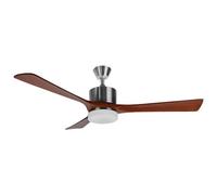 Orbegozo CP 97132 - Ventilador de techo, 3 velocidades, silencioso, luz LED, mando a distancia, 136 cm de diámetro, temporizador, 3 aspas de madera, 70 W