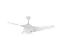 Orbegozo CP 99132 - Ventilador de techo con luz LED, 3 palas de diseño curvo, 132 cm de diámetro, 3 velocidades, 70 W, color blanco