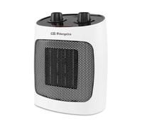 Orbegozo CR 5031 - Calefactor cerámico, 2 Niveles de potencia, Modo ventilador, Asa, Protección Sobrecalentamiento, 2000 W