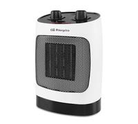Orbegozo CR 5032 - Calefactor cerámico, 2 Niveles de potencia, Modo ventilador, Oscilante, Asa, Protección sobrecalentamiento, 2000 W