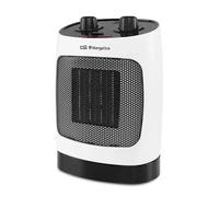 Orbegozo CR 5032 Calefactor Cerámico Portátil 2000W - Termoventilador PTC Oscilante, 3 Posiciones (Ventilador/1000W/2000W), Antivuelco y Base Antideslizante