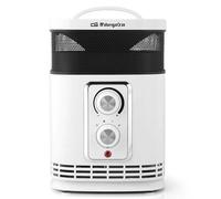 Orbegozo CR 6025 - Calefactor cerámico 360 con función ventilador, 1500W de potencia, 2 niveles de funcionamiento