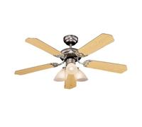 Orbegozo CT 12105 - Ventilador de techo con luz, 5 palas reversibles, diámetro 105 cm, potencia de 55 W y 3 velocidades