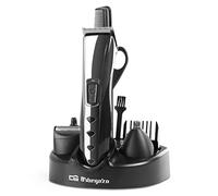 Orbegozo CTP 1930 - Cortapelos recargable, 45 minutos de autonomía, cuchilla acero inox, brocha limpiador, tijeras, peine y aceite incluidos, 3 cabezales intercambiables, 3 W