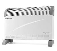 Orbegozo CV 2300, Radiador eléctrico bajo consumo, convector, 2000 W, 3 niveles de potencia, termostato regulable, interruptor luminoso, protección contra sobrecalentamiento, silencioso, color blanco