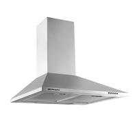 Orbegozo DS 59160 IN - Campana extractora decorativa 60 cm, 3 velocidades, 2 filtros desmontables, 2 bombillas, acabado inox, chimenea ajustable, extracción 329,3 m3/h, 65 W