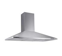 Orbegozo DS 59190 IN - Campana extractora Decorativa 90 cm, 3 Niveles de Potencia, Luces LED, 3 filtros Desmontables, Chimenea Ajustable, succión 329 m3/h, 65 W