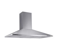 Orbegozo DS 59190 IN - Campana extractora Decorativa 90 cm, 3 Niveles de Potencia, Luces LED, 3 filtros Desmontables, Chimenea Ajustable, succión 329 m3/h, 65 W