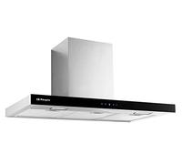 Orbegozo DS 62190 IN - Campana extractora decorativa 90 cm, Clase A, extracción 609,7 m3/h, 3 niveles de potencia, motor de 230 W de potencia, iluminación LED