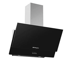 Orbegozo DS 74170 N, Campana decorativa 70 cm, 3 niveles de potencia, 1 filtro de aluminio desmontable, 2 bombillas, chimenea ajustable, extracción 378.6 m3/h, 105 W