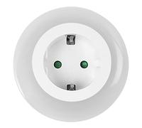 Orbegozo EN 1400 - Enchufe y luz LED Nocturna, Sensor crepuscular, Potencia máx. 3600 W, protección sobrecarga, sobrecalentamiento y Cortocircuitos, luz LED 3 Colores