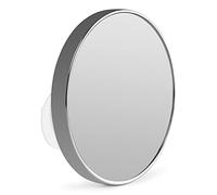 Orbegozo ESP 2000 - Espejo de Pared, 17 cm diámetro, 3 ventosas, Aumento x5, Cromado, Bolsa de Transporte