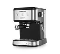 Orbegozo EX 5210 Cafetera espresso y cappuccino 20 bares, 1100W, depósito 1.5L, control electrónico, vaporizador inox, compatible con café molido y monodosis, sistema de seguridad