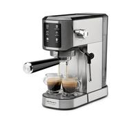 Orbegozo EX 7000 Cafetera espresso compacta 20 bares de presión, 1350W, panel táctil, depósito 1L, vaporizador inox, compatible con café molido y monodosis, sistema anti sobrecalentamiento