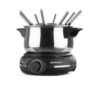 Orbegozo FDR 14 - Fondue eléctrica para 8 Personas, 1,4 litros, Queso, Chocolate y Carne, regulador de Temperatura, Tapa antisalpicaduras, Olla extraíble Acero Inoxidable, 1500 W