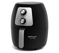 Orbegozo FDR 60 Freidora sin aceite 4L, Termostato regulable 60 minutos, Cubeta extraíble y desmontable apta para lavavajillas, Sistema de seguridad, Libre de BPA y PFOA, 1500 W
