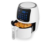 Orbegozo FDR 64 Freidora de Aire 4L, 1500W, 10 Programas, Pantalla LED Táctil, Termostato Digital hasta 200°C, Temporizador 60 min, Cubeta Extraíble Apta Lavavajillas, Sin BPA