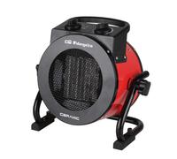 Orbegozo FHR 2050, Calefactor eléctrico, cerámico profesional, 2000 W, 2 potencias de calor, control ajustable de temperatura, protección contra sobrecalentamiento, posición ventilador, color rojo