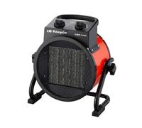 Orbegozo FHR 3050 A, Calefactor eléctrico, cerámico profesional, 3000 W, 2 potencias de calor, control ajustable de temperatura, protección contra sobrecalentamiento, posición ventilador, color rojo
