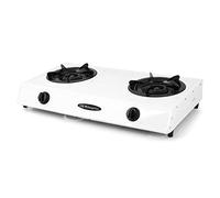 Orbegozo FO 2600 - Hornillo a gas, gas butano o propano, encendido piezoeléctrico, dos quemadores de triple corona, uso exterior, pies antideslizantes