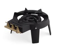 Orbegozo FO 6400 Hornillo a Gas para Uso Exterior - Potencia 7000W, Doble Quemador Cuádruple Corona, 3 Llaves e Zonas Independientes, Cuerpo en Hierro Fundido, Categoría I3+