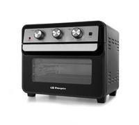 Orbegozo HOF 220 - Freidora sin Aceite, 22 L, Temporizador 60 min, 6 Modos, Regulador de Temperatura, Accesorio Rustidor, Potencia de Horno de 1600 W y de Freidora de 1700 W, Negro y Gris