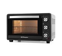 Orbegozo HOT 256 - Horno eléctrico de sobremesa con convección, 25 L, temporizador, termostato regulable, calor superior/inferior, bandeja recogemigas, 1500 W