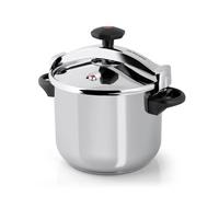 Orbegozo HPL 8070 Olla a Presión Clásica de Acero Inoxidable 18/10 8 Litros - Olla Rápida Ø24 cm para Todo Tipo de Fuegos (Inducción, Gas, Vitro), Cierre Progresivo con Pomo Giratorio y Triple Sistema