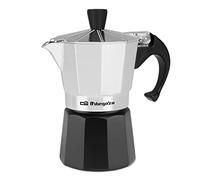 Orbegozo KFM 230, Cafetera Italiana, 2 tazas, apta para cocina de gas, vitrocerámica y electrica, aluminio, color negro y silver