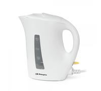 Hervidor de Agua Orbegozo KT 4150 1200W 1L Desconexión Automática Tapa Seguridad Blanco