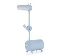 Orbegozo LP 2500 - Lámpara LED de escritorio con ventilador, control táctil, 3 modos de luz, cuello flexible 360°, carga USB, 6W