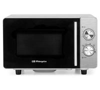 Microondas Orbegozo MI 2030 CE 20 Litros 700W Acero Inoxidable Sin Plato Programa Descongelación