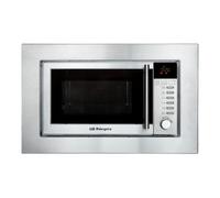 ORBEGOZO MIG 2025 Microondas 20L 800W con Grill 1000W, 6 niveles potencia, 9 programas automáticos, temporizador 95 min, descongelación, señal fin, full inox, 230V