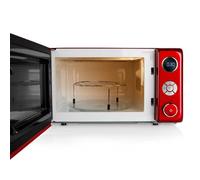 Orbegozo MIG 2042 - Microondas con grill, 20 litros de capacidad, 10 niveles de potencia, 8 menús automáticos preconfigurados, sistema de cocción multifunción, display digital LED, Rojo